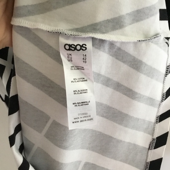 🖤🤍ASOS Body Conscious Dress in Graphic Print - Picture 6 of 8